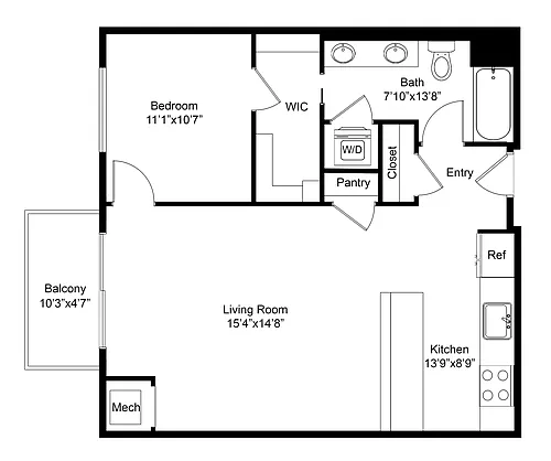 Floor plan B8