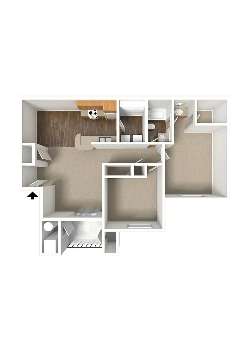 Floor plan Lodgepole III - Renovated