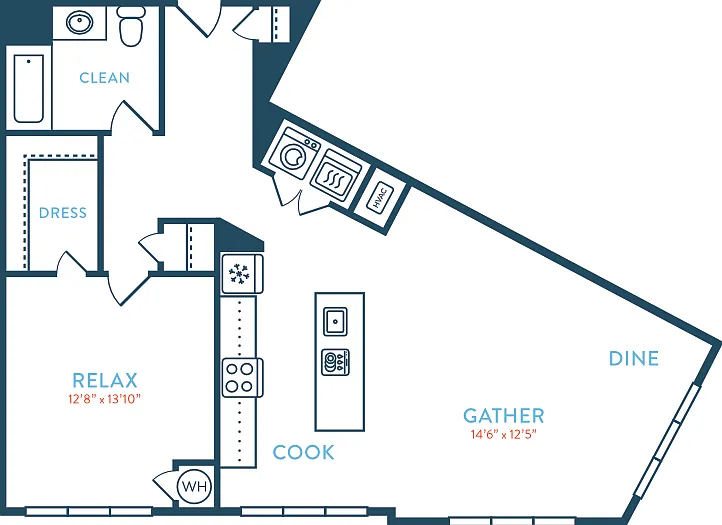 969 Berkeley A4 Floorplan Diagram