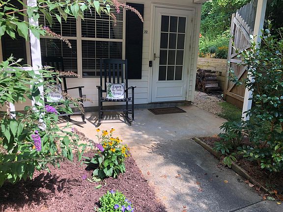 Covered rocking front porch