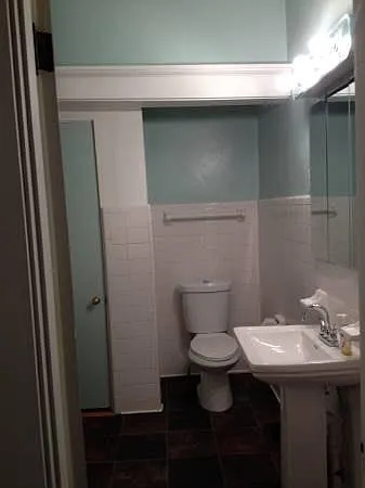 bathroom updated pedestal sink