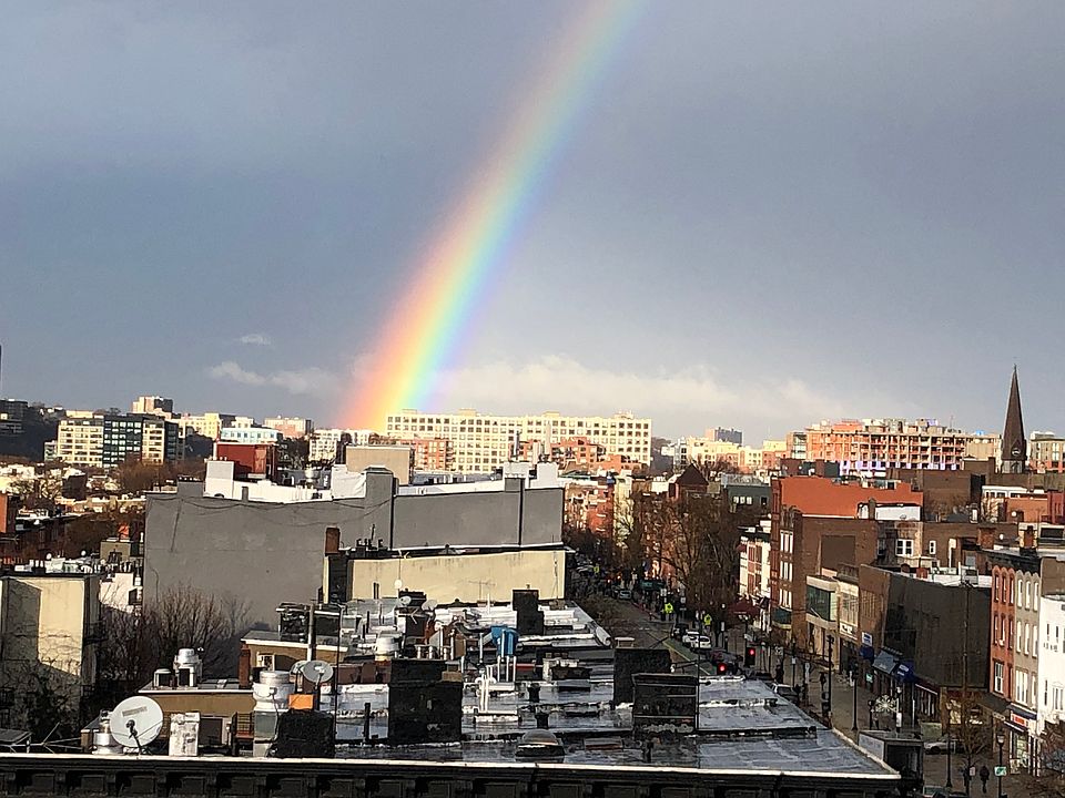 View from bedroom balcony (private) _ 6th floor (rainbow not always included)