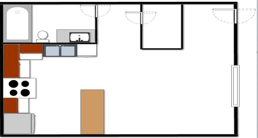 Studio, 510 sqft, $795 — Photo 2