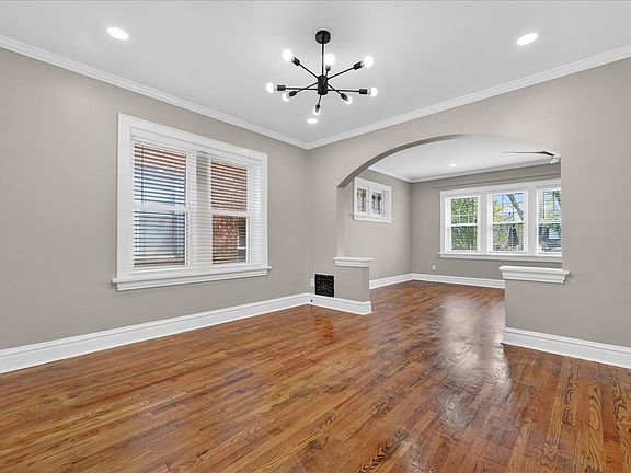 Dedicated dining space connected to living area and hallway_great for entertaining
