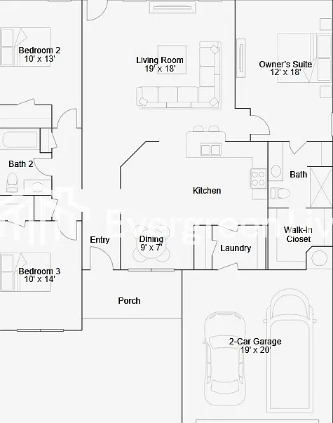 3 bed, 2.0 bath, 1633 sqft, $1,850 — Photo 2