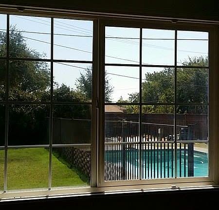 Pool in backyard - service included