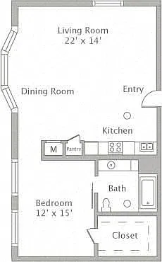 Floor plan 1T