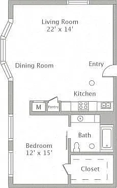 Floor plan 1T