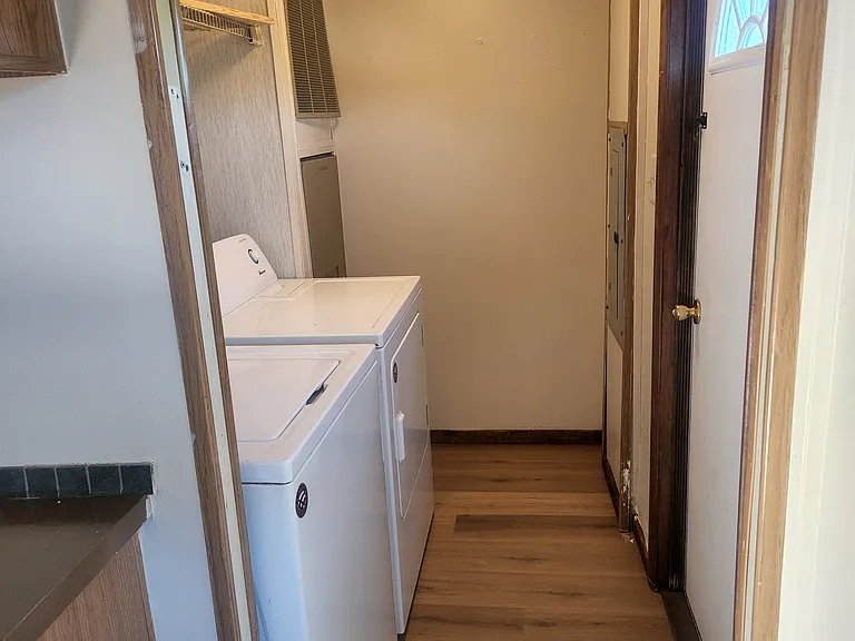 Washer/Dryer, back door off of dining area