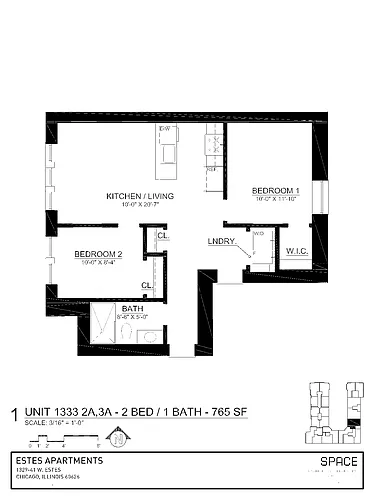 Floor plan 33-2A- Avail Now