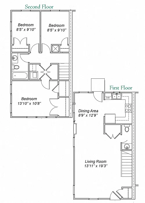 Floor plan 3 Bedroom