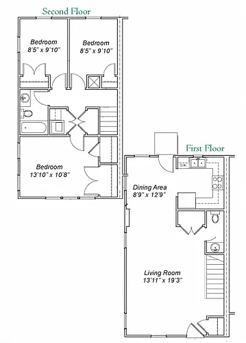 Floor plan 3 Bedroom
