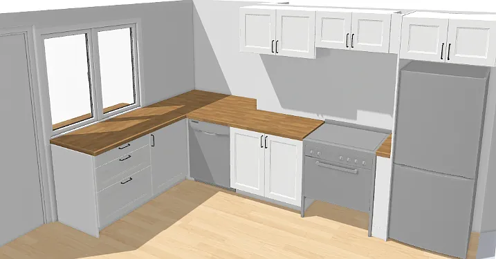 Kitchen mock up, to be completed June 20th