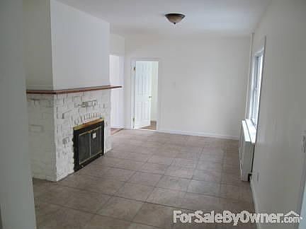 Living room with fireplace