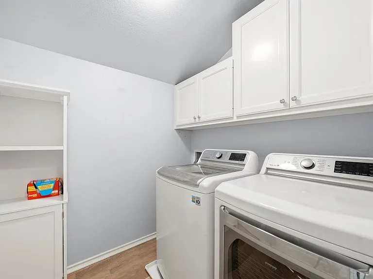 Laundry with Washer and Dryer.