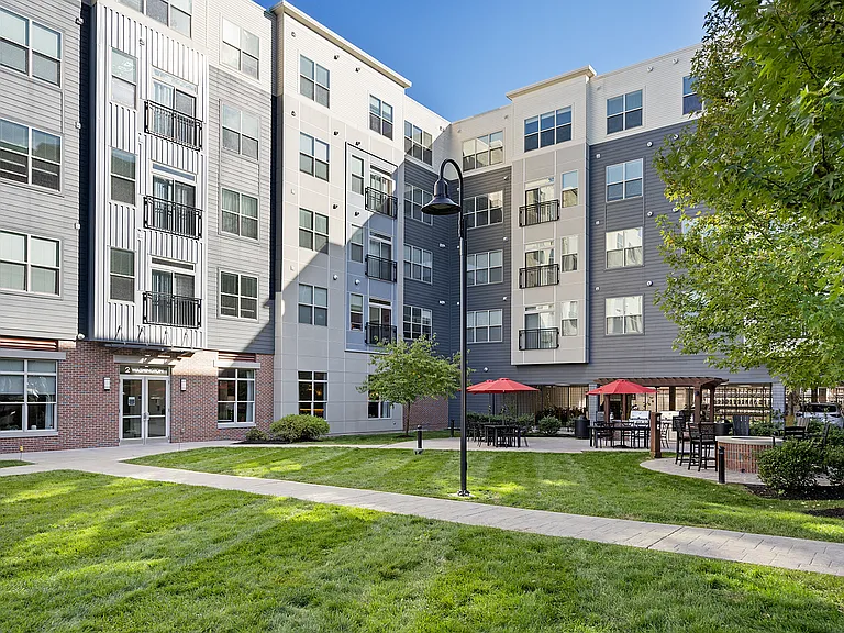 exterior with tables