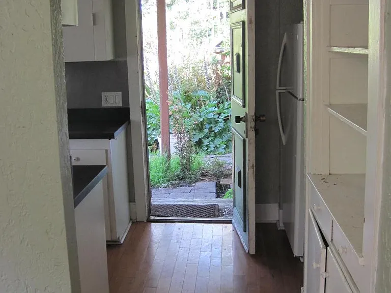 View through back door