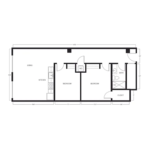 Floor plan B1-WY