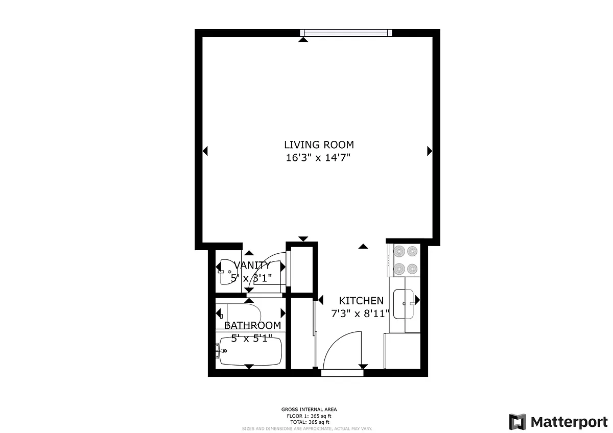 Floor plan Studio
