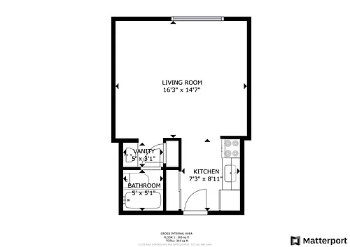 Floor plan Studio