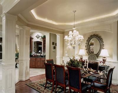 Rich Architectural Panels, Stone and Hardwood Floors