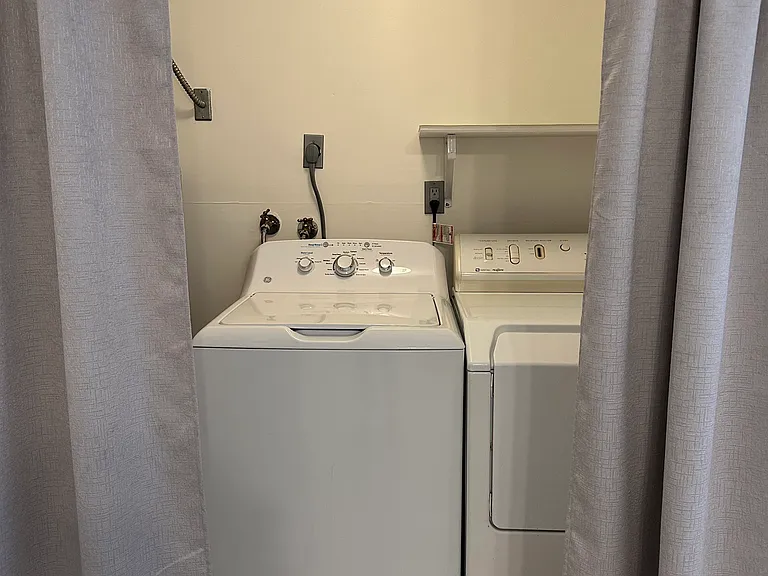 unit's laundry area