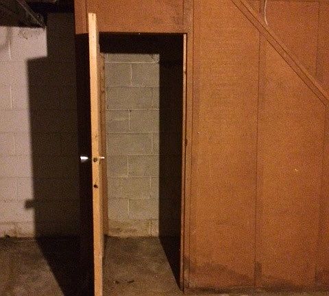 Basement Storage Under Stairs
