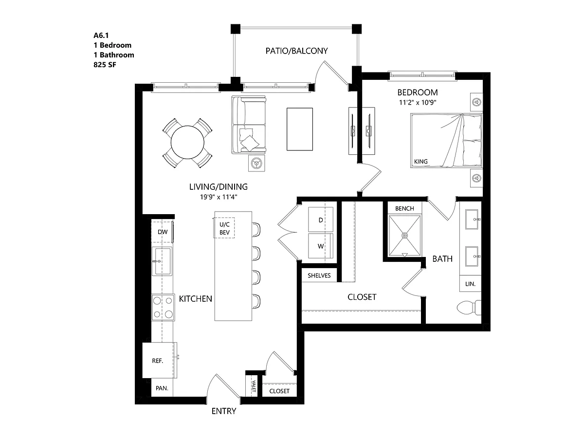 Floor plan A61