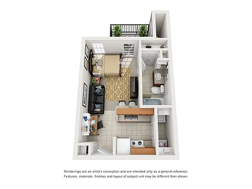 Floor plan Studio