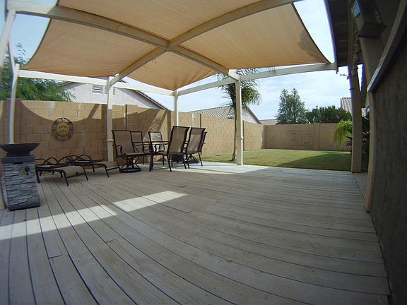 Backyard patio