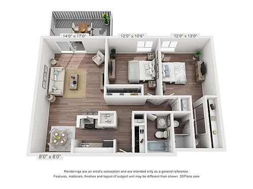 Floor plan 2X2