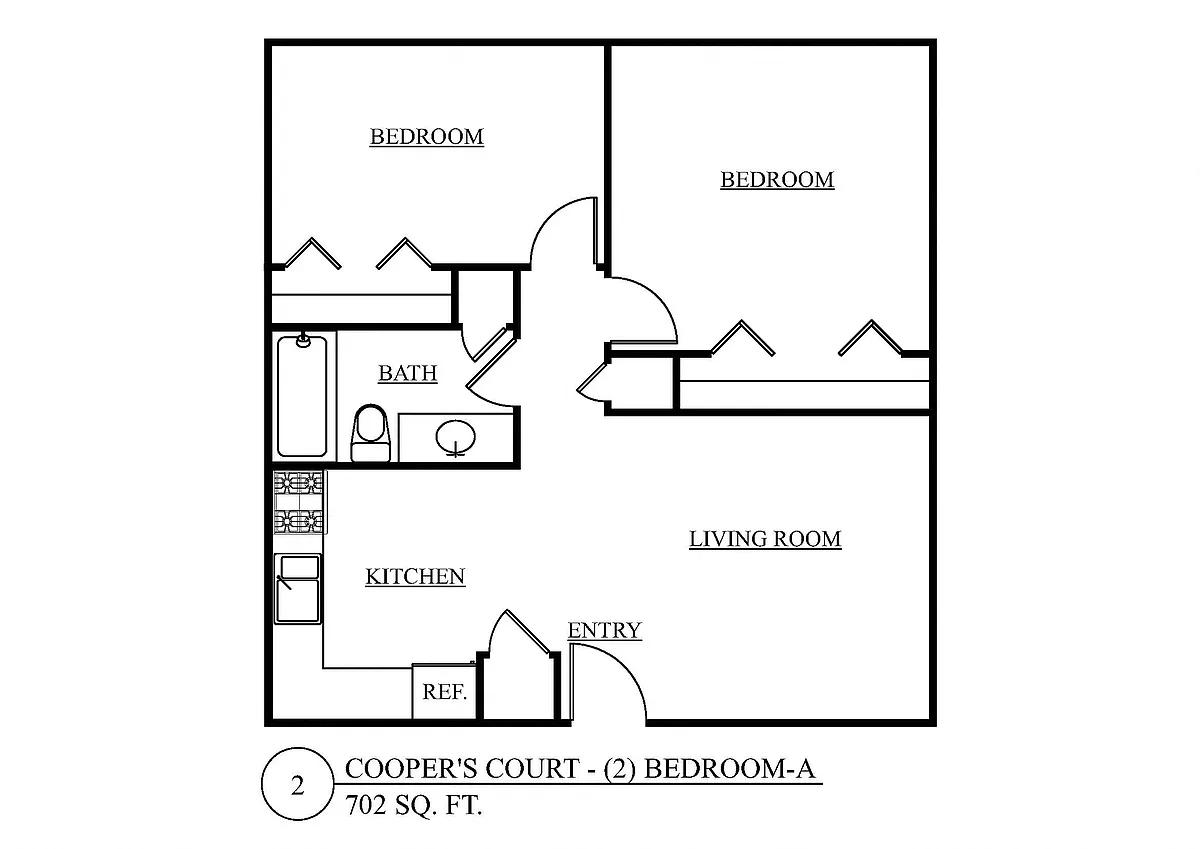 Floor plan Two Bedroom A