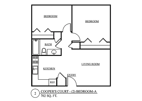 Floor plan Two Bedroom A