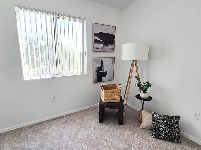 Thoughtfully designed with soft neutral finishes and generous closet space, this versatile room easily adapts to your lifestyle as a home office, guest suite, fitness room, or cozy retreat.
