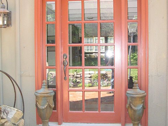 Front door of townhouse