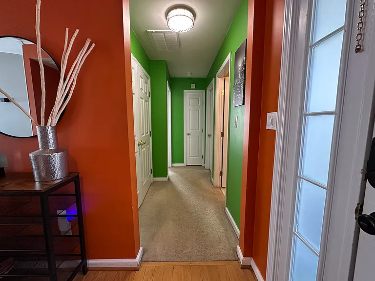 hallway to rooms