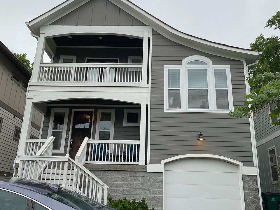 Front of home. 1 car garage with additional space to park two vehicles without blocking garage.