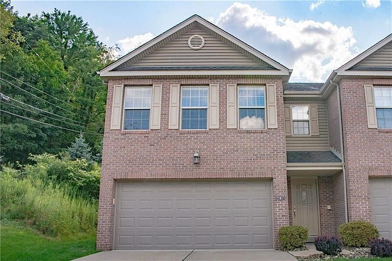 Welcome to 601 Adele Court, a three bedroom, two and a half bath, brick, end-unit, townhome in Ross Township.