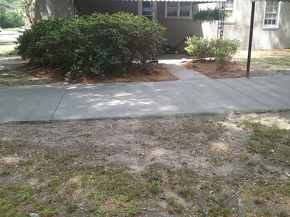Back patio and driveway