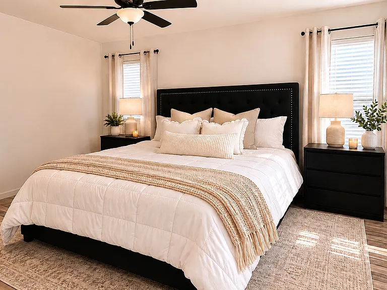 Master bedroom on first floor
