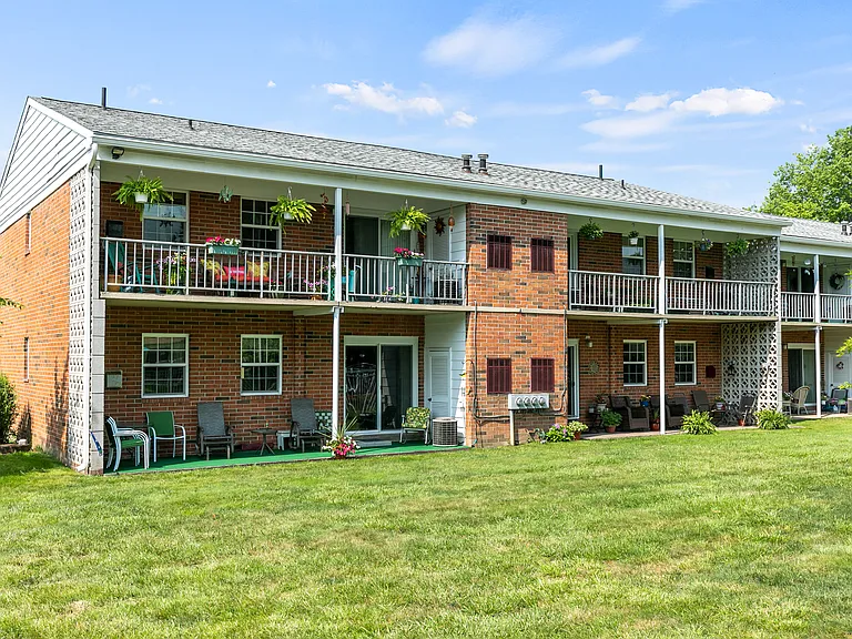 Rear Exterior of Apartment Building