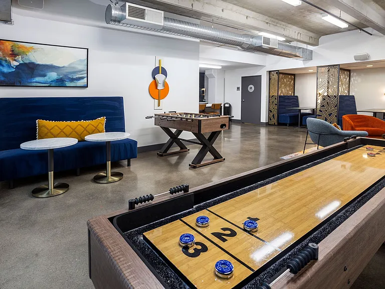 Media Room with Shuffleboard