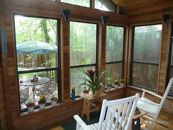 Awesome View of Back Yard from the Enclosed Sun Room