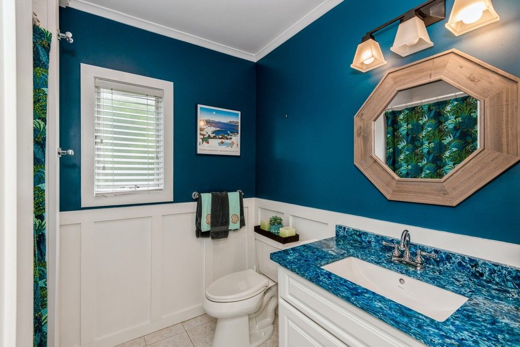 Brand New Bathroom Alive with Nautical Color