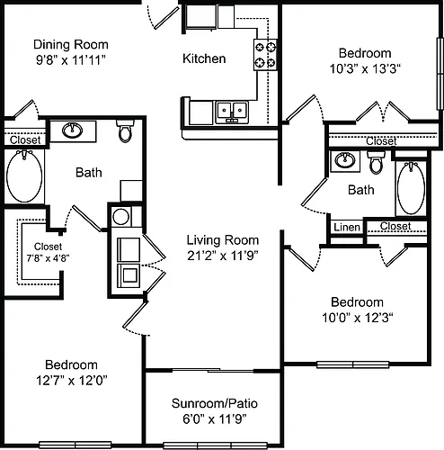Floor plan The Cliffdale