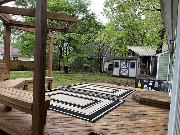 Back deck and storage shed