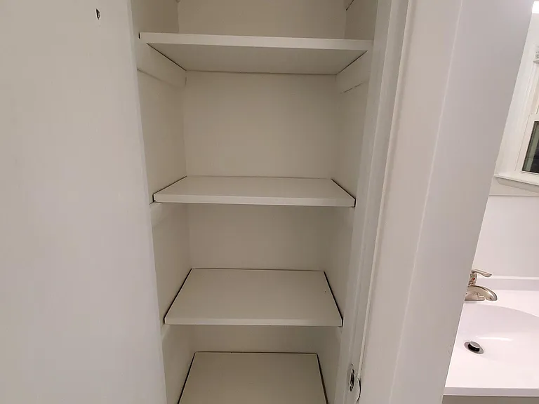 Bathroom linen closet