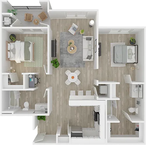 Floor plan "Marigold" 2x2a