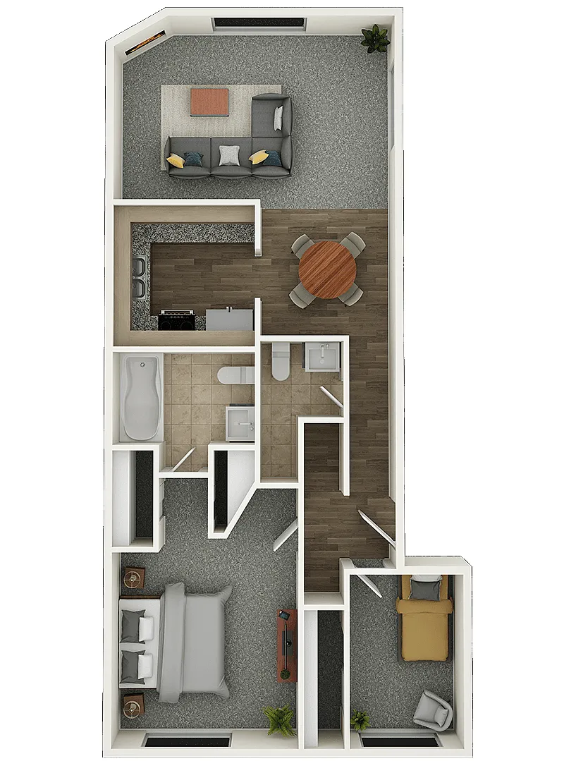 Floor plan 2X2