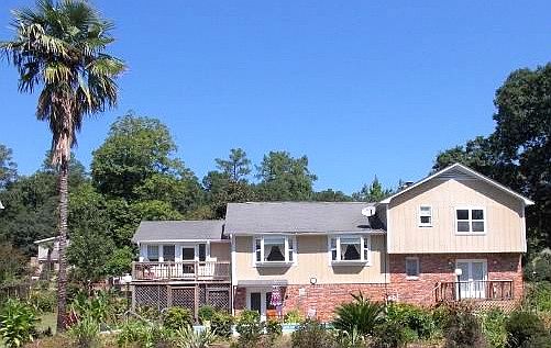 Back of Home Pool and Pond 